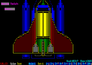 ANSI art drawn using the TheDRAW